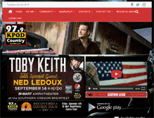 Tablet Screenshot of kpodfm.com